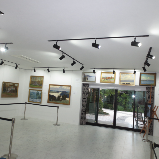 A view inside art gallery
